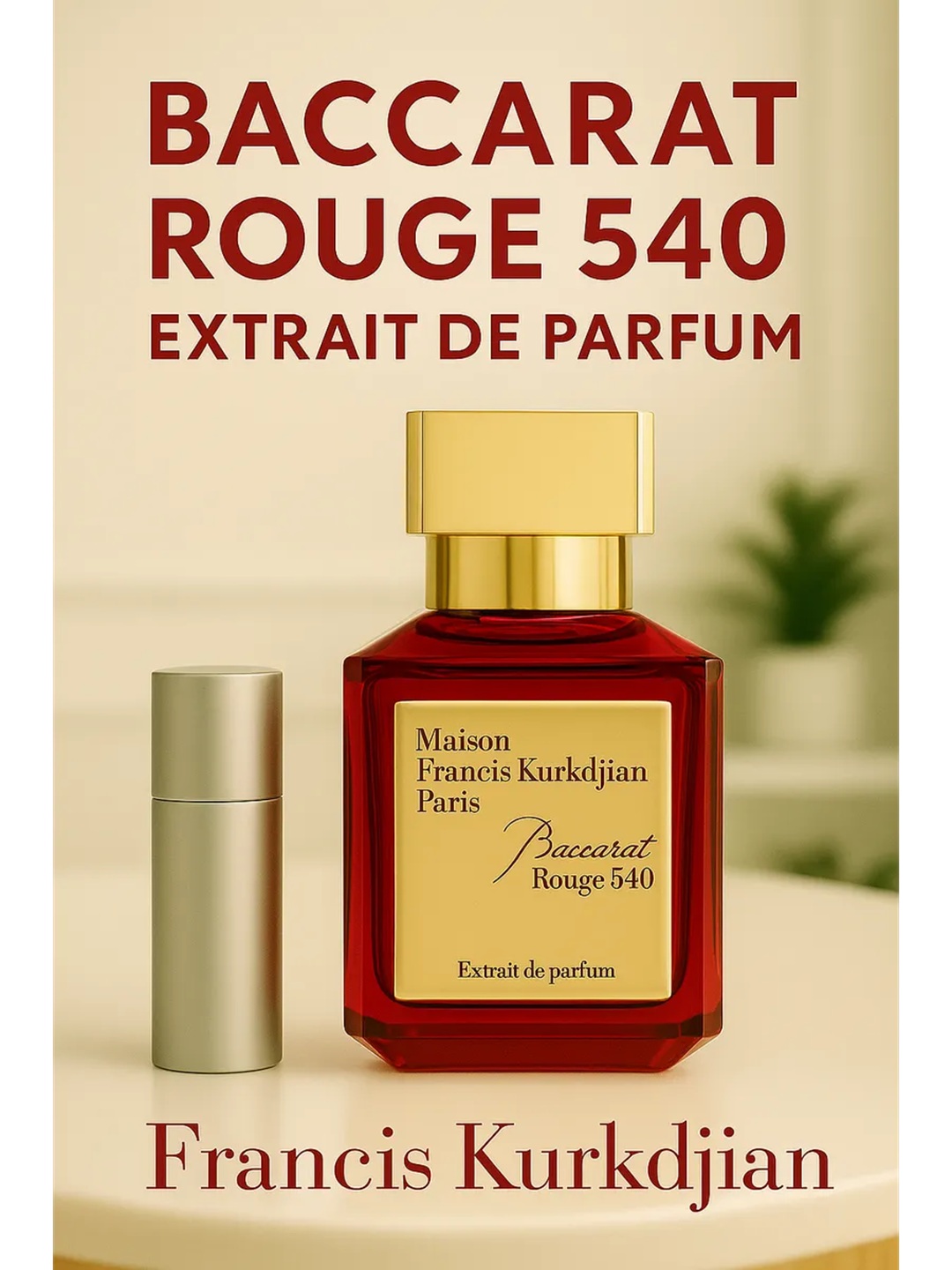 Baccarat Rouge 540 by Francis Kurkdjian - dunyo bo‘ylab sevilgan atir, 70 ml - 