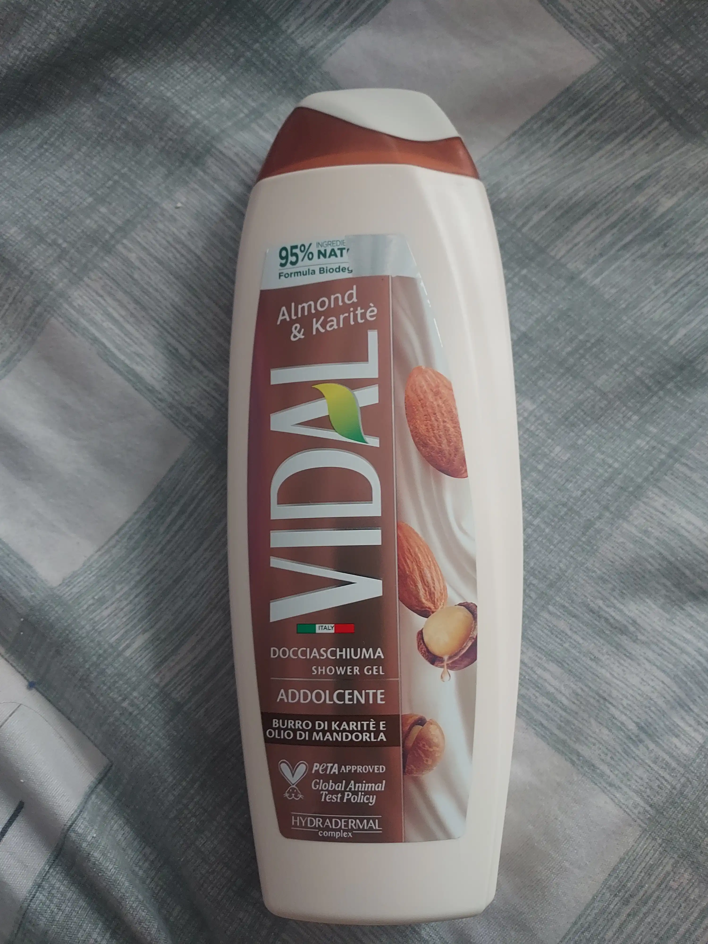 Dush geli VIDAL ALMOND & KARITE, bodom va Shea, 250 ml