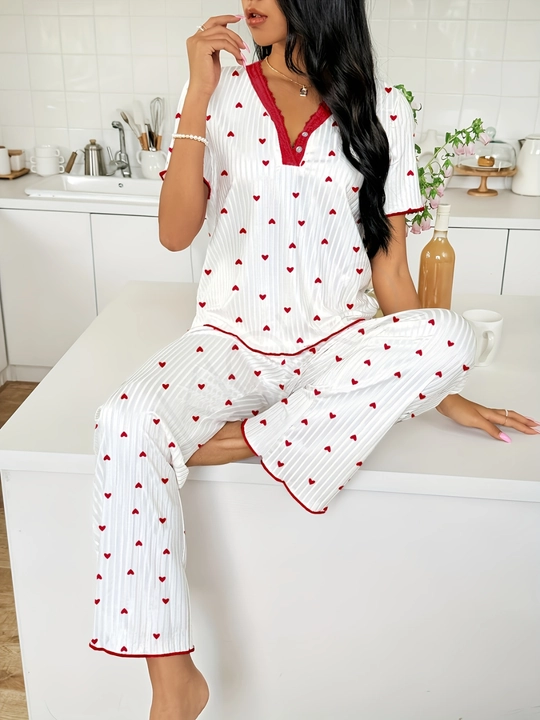 Ayollar pijamasi Kioko, ayollar uchun ikki qismli pijama, uy kiyimi, ayollar uy kostyumi