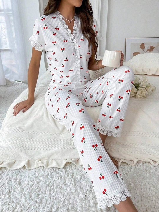 Ayollar pijamasi Kioko, ayollar uchun ikki qismli pijama, uy kiyimi, ayollar uy kostyumi