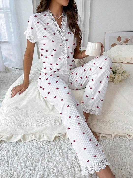 Ayollar pijamasi Kioko, ayollar uchun ikki qismli pijama, uy kiyimi, ayollar uy kostyumi
