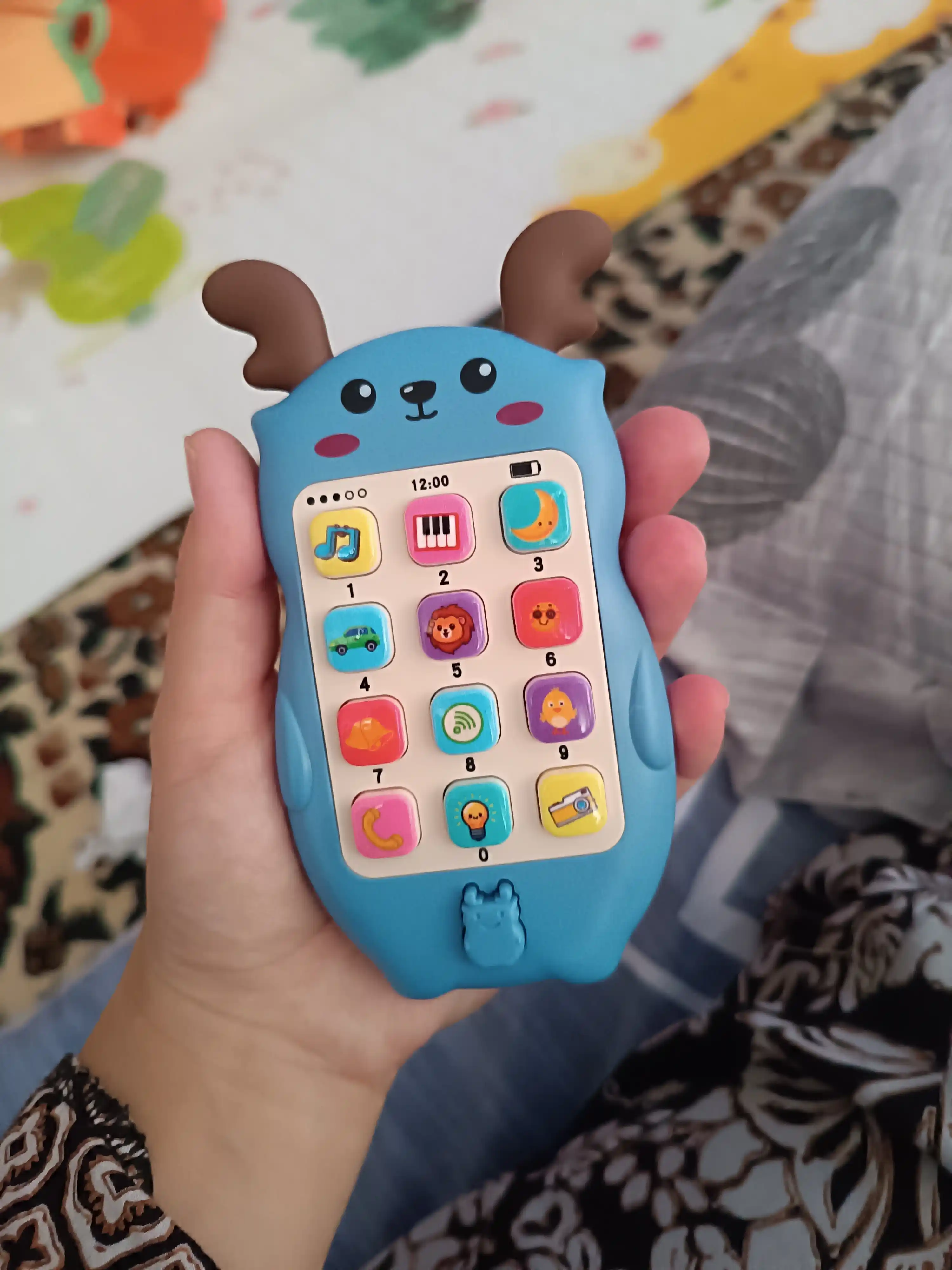 Игрушечный  телефон для детей, развивающая игрушка, свето-музыкальный телефон