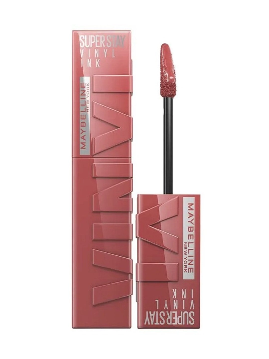 Помада Vinyl Ink 35 Cheeky Maybelline New York, жидкая, стойкая и глянцевая