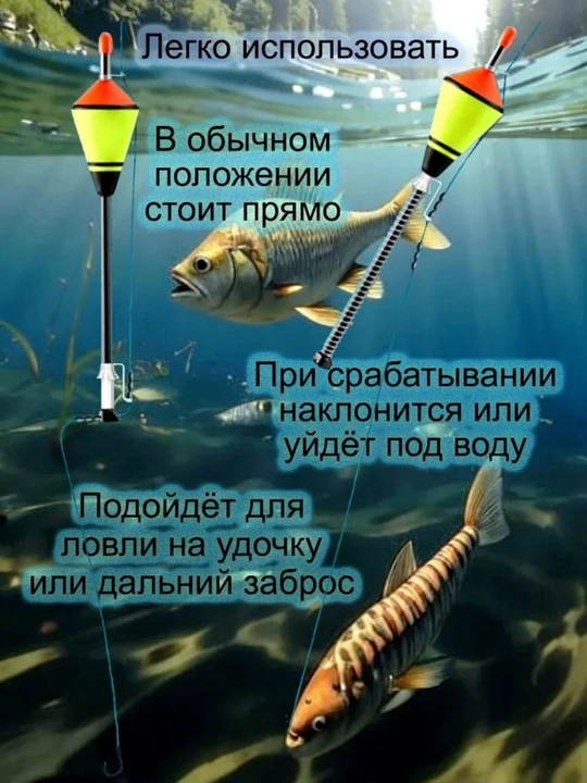 Поплавок автоматическая подсечка для дикой рыбалки