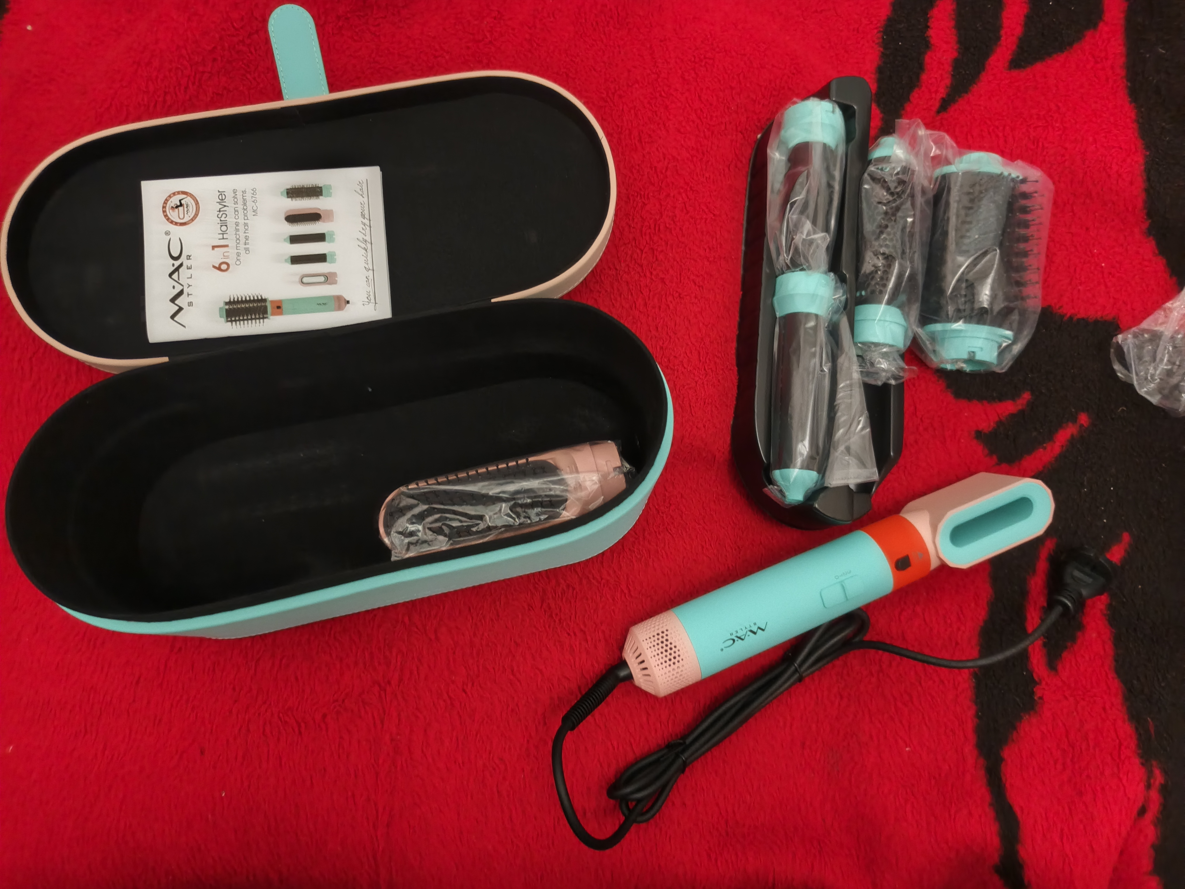 Фен для волос MAC styler MC-6766, 6 в 1, воздушная укладка и автоматическая плойка