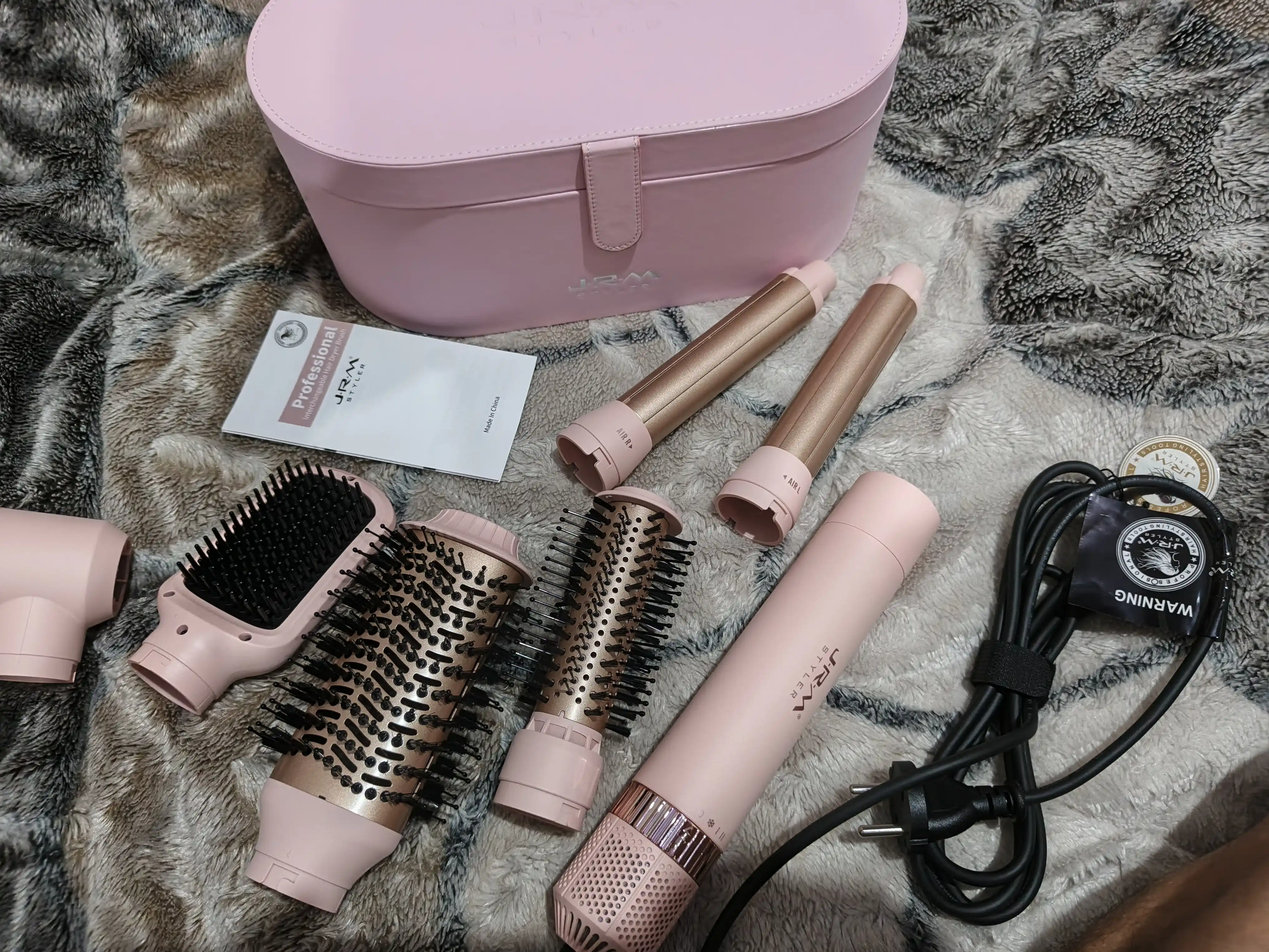 Фен для волос Airwrap JRM styler, 6 в 1, воздушная укладка и автоматическая плойка