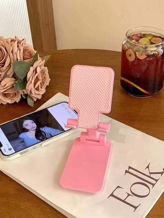 Telefon va planshet uchun sozlanadigan, buklanadigan taglik-ushlagich