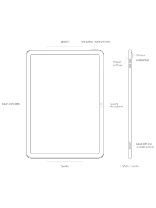 Apple iPad 128/256 Wi-Fi 11 дюймов чип A16, планшет