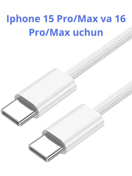 Кабель быстрой зарядки – для iPhone / Samsung, Lightning/Type-C, 1м/2м, передача данных