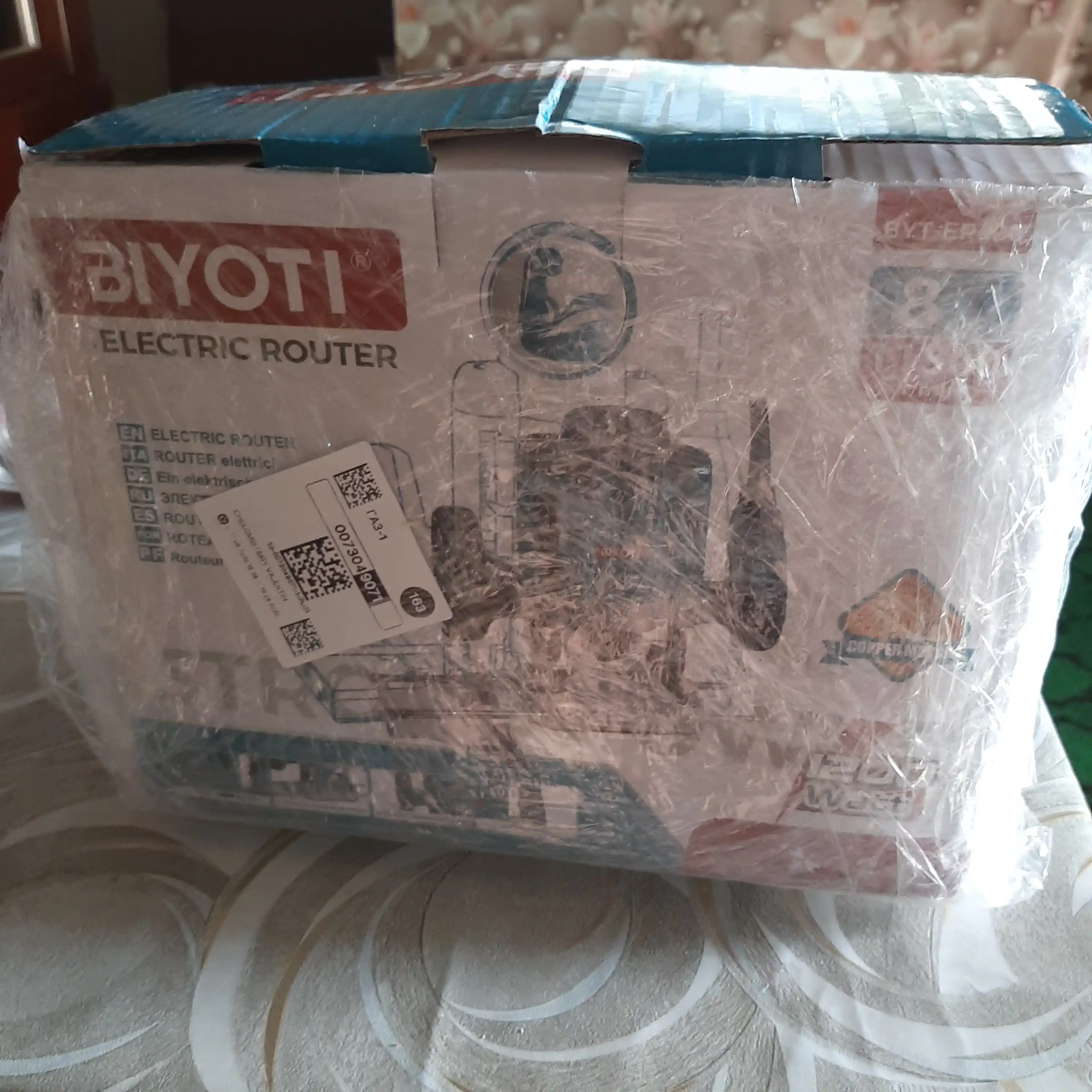 Elektr vertikal frezer Biyoti BYT-ER390 (1200 Vt, senga 8 mm, chuqurligi 60 mm)