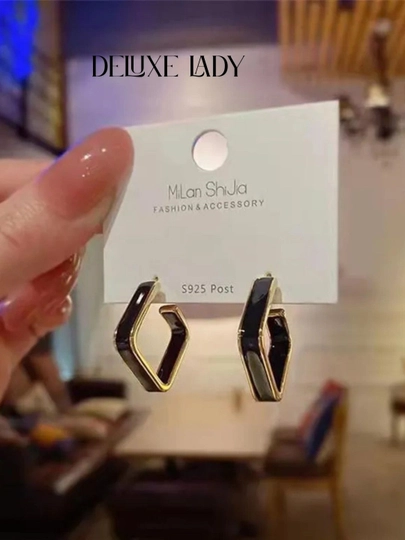 Классические серьги, женские — DELADY-0000004-ЧЕРН