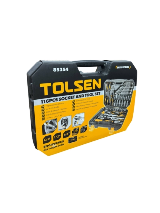 Tolsen professional asboblar to‘plami – 116 dona (85354)