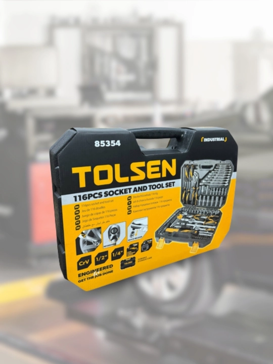 Tolsen professional asboblar to‘plami – 116 dona (85354)