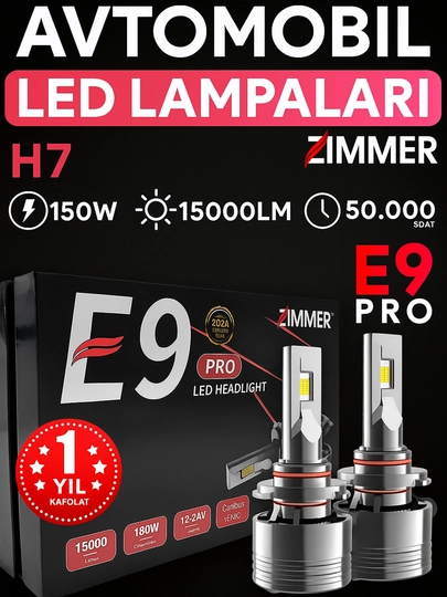 Автолампы светодиодные "Zimmer E9 PRO H7" — AVTOUP-PROH7