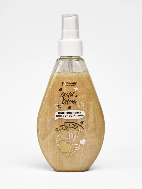 Шиммер мист для тела и волос Gold Glam, Pink Revolution, Silver Sparkle, 150 мл