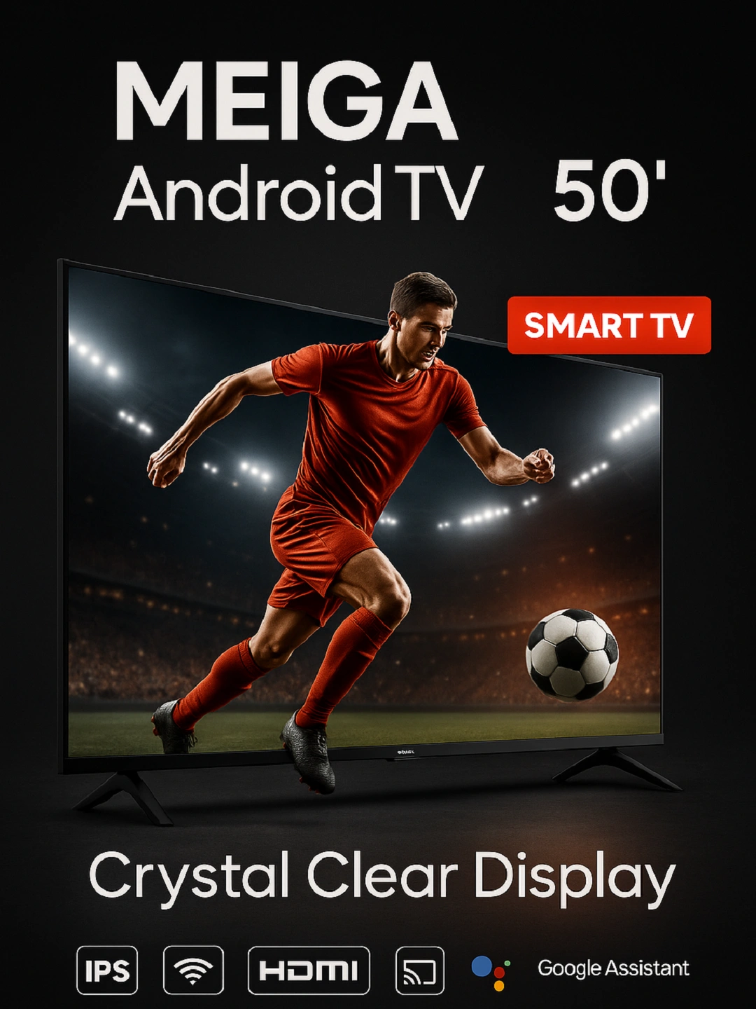 Телевизор MEIGA 32/40/50" – Смарт ТВ, Wi-Fi, HDMI, Четкое изображение, Стильный дизайн за 4490000 сум по лучшей цене. Uzum Market