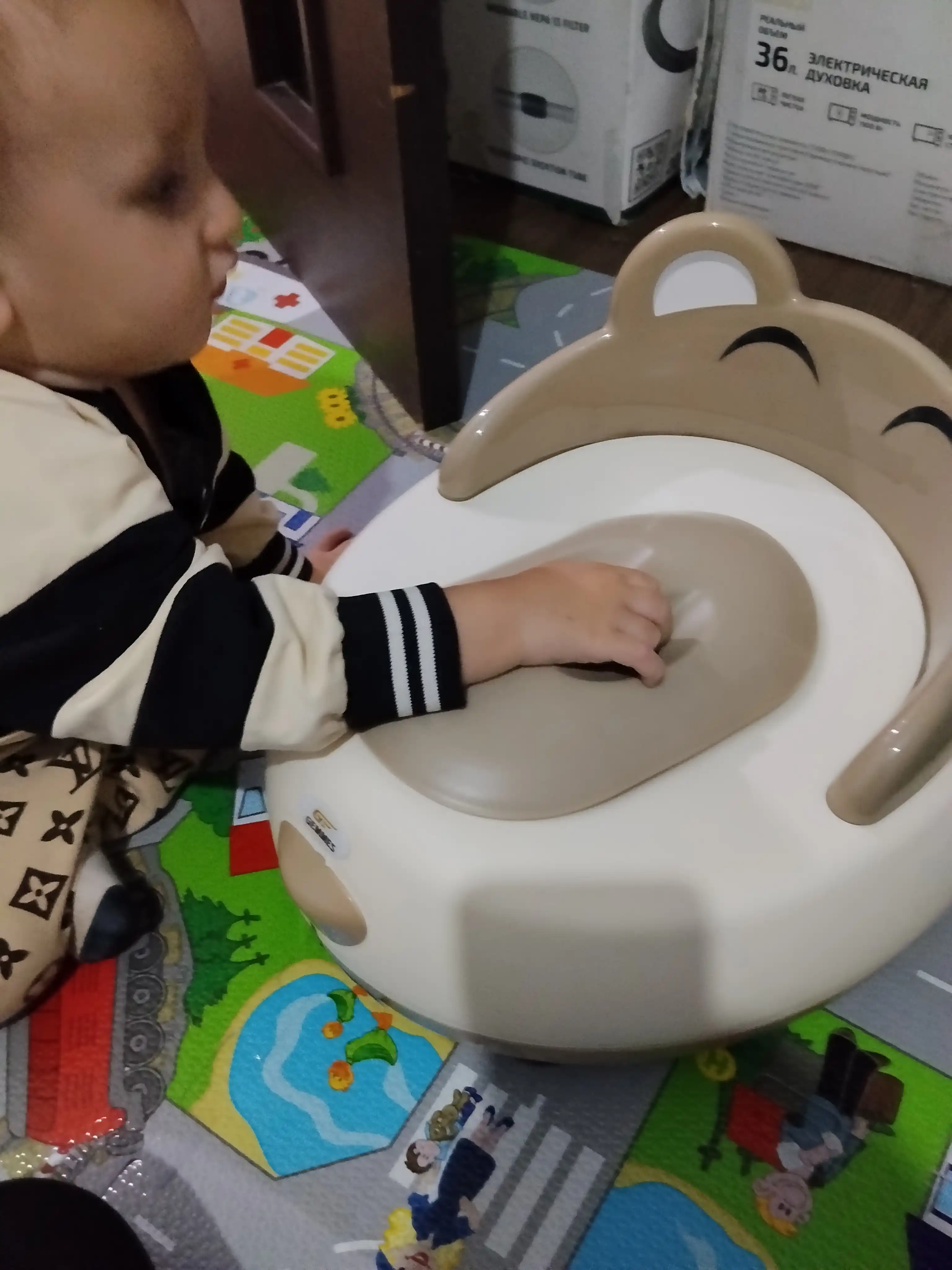 Bolalar uchun tuvak Coco, qopqoqli va orqa o'rindiqli 