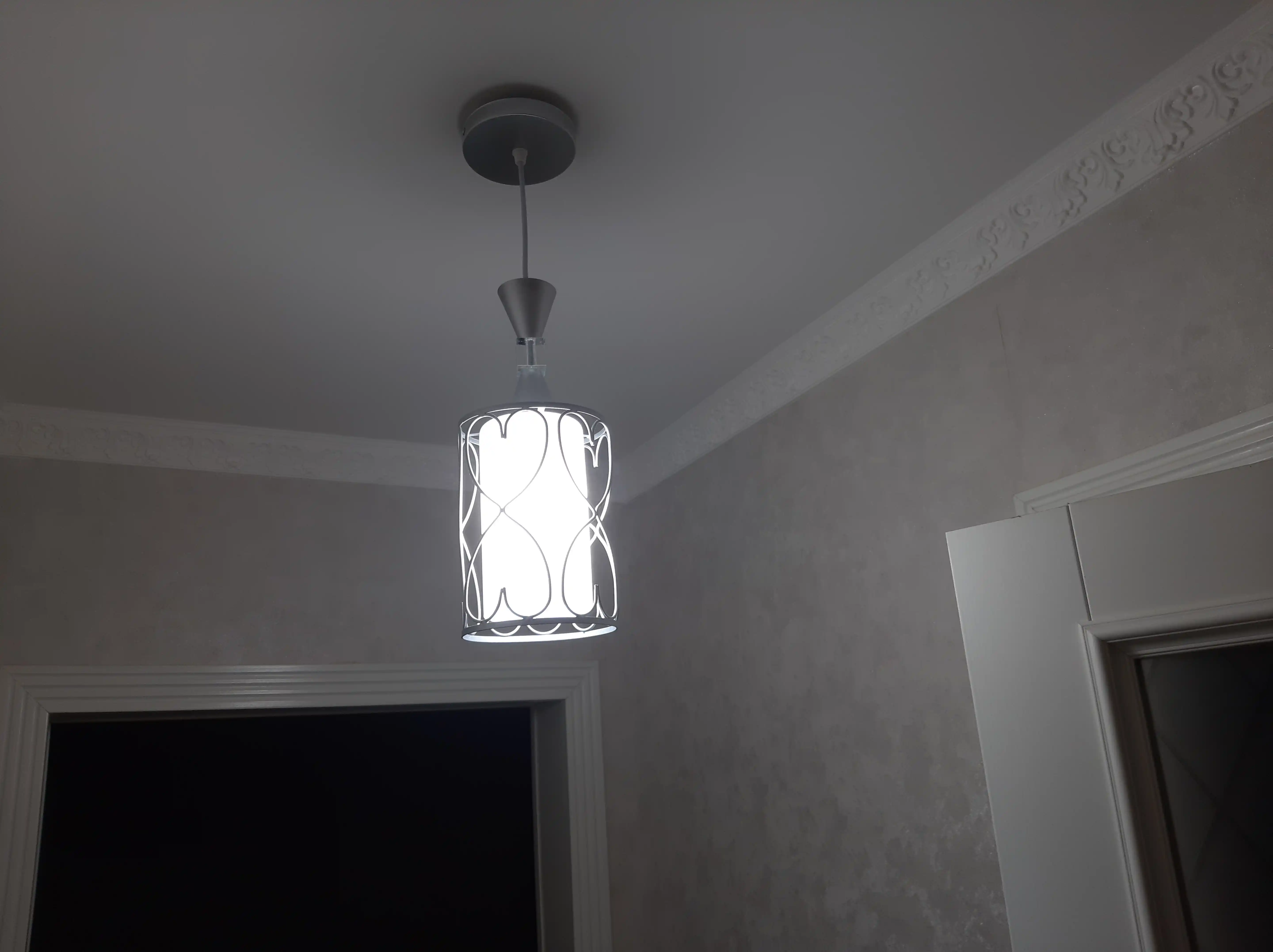 Lyustra, loft uslubida, balandligi sozlanadigan, zal, oshxona uchun plafonli, osma qandil