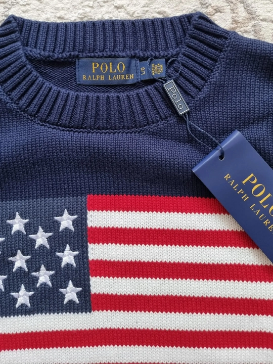 Женский свитер с американским флагом от Polo Ralph Lauren