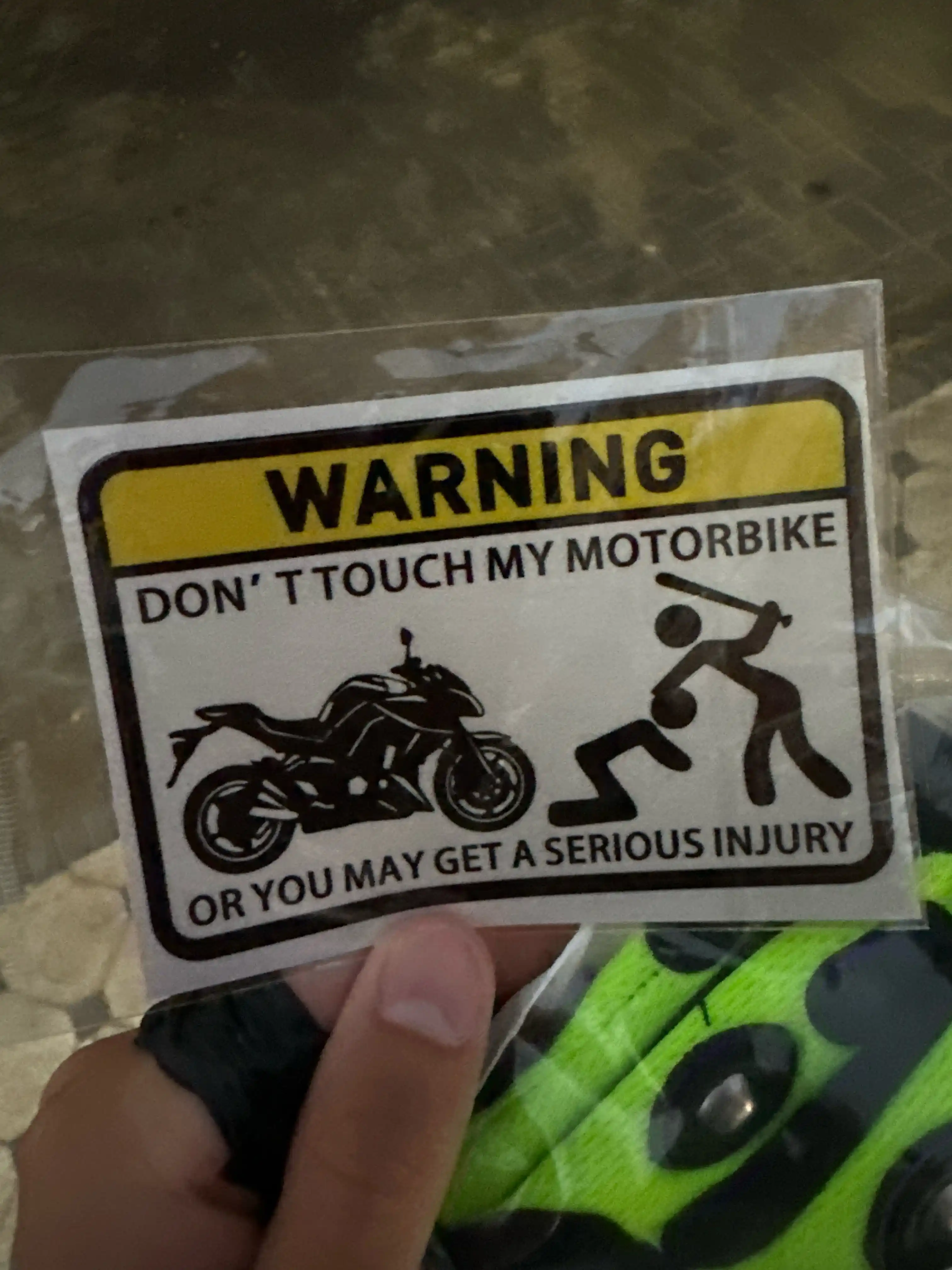 "Don't Touch My Motorbike" наклейка для скутера, мотоцикла, автомобиля