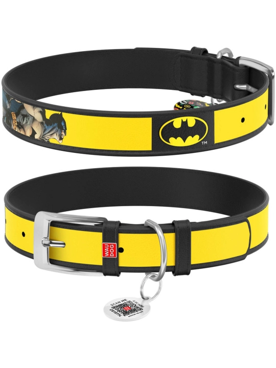 "DC Comics Design" katta itlar uchun WAUDOG charm bo‘yinbog‘i - 