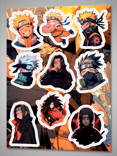 Наклейки из Аниме Наруто, Naruto - Стикеры на телефон и авто