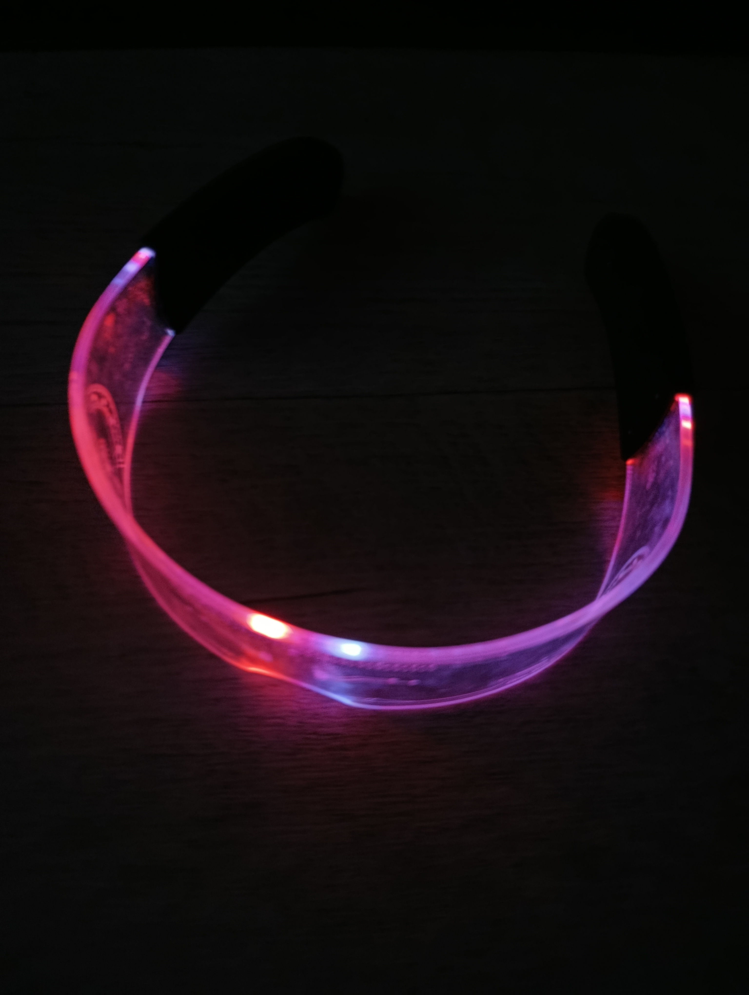 Yorqin LED ko'zoynaklar, ziyofat uchun, neon, svetodiod, uniseks, shaffof