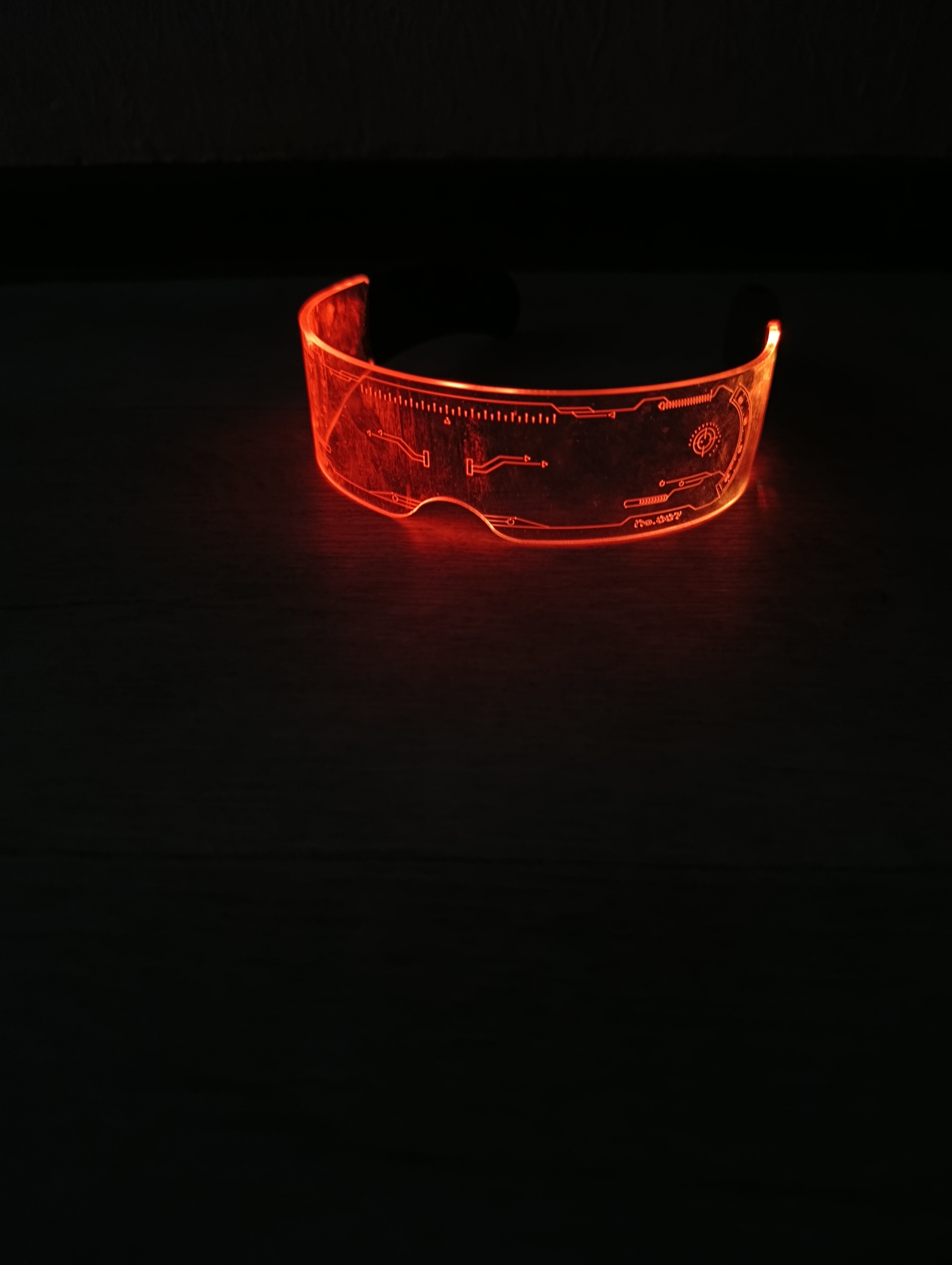 Yorqin LED ko'zoynaklar, ziyofat uchun, neon, svetodiod, uniseks, shaffof