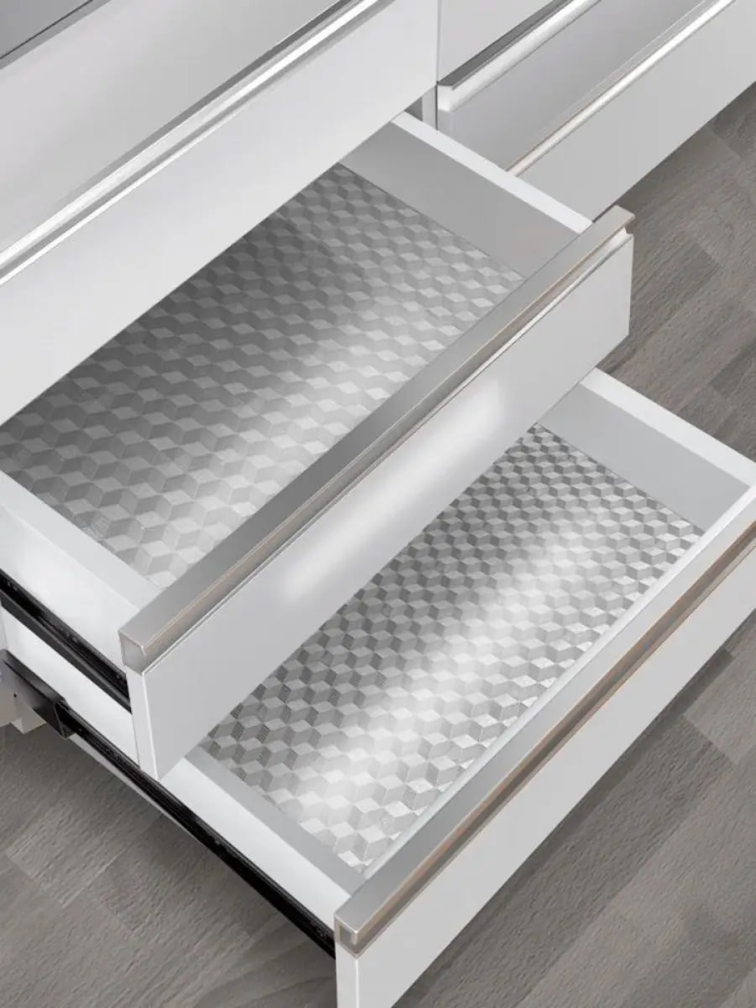 Mebel va devorlar uchun o'z-o'zidan yopishqoq plyonka, alyuminiy folga 60x200 sm