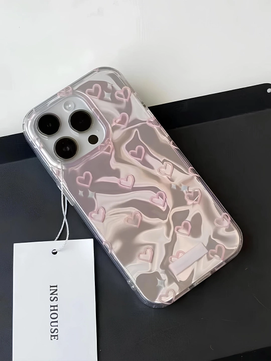 Chexol iPhone 11, 12, 13, 14, 15, 16, 17, Pro, Max, uchun Gilof,silikon, pushti, yuraklar