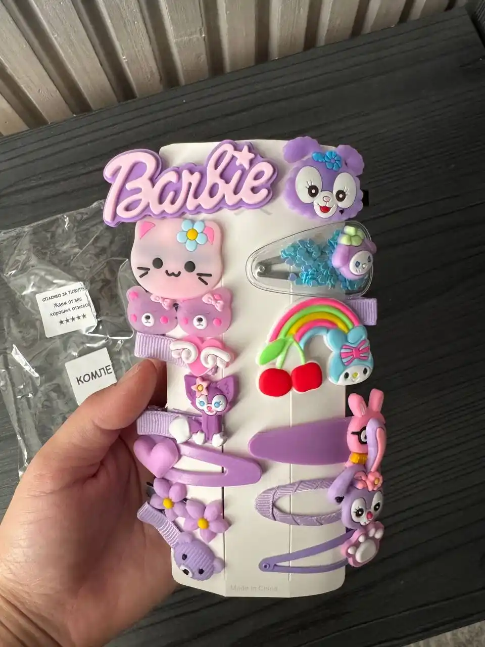 Заколки для волос детские