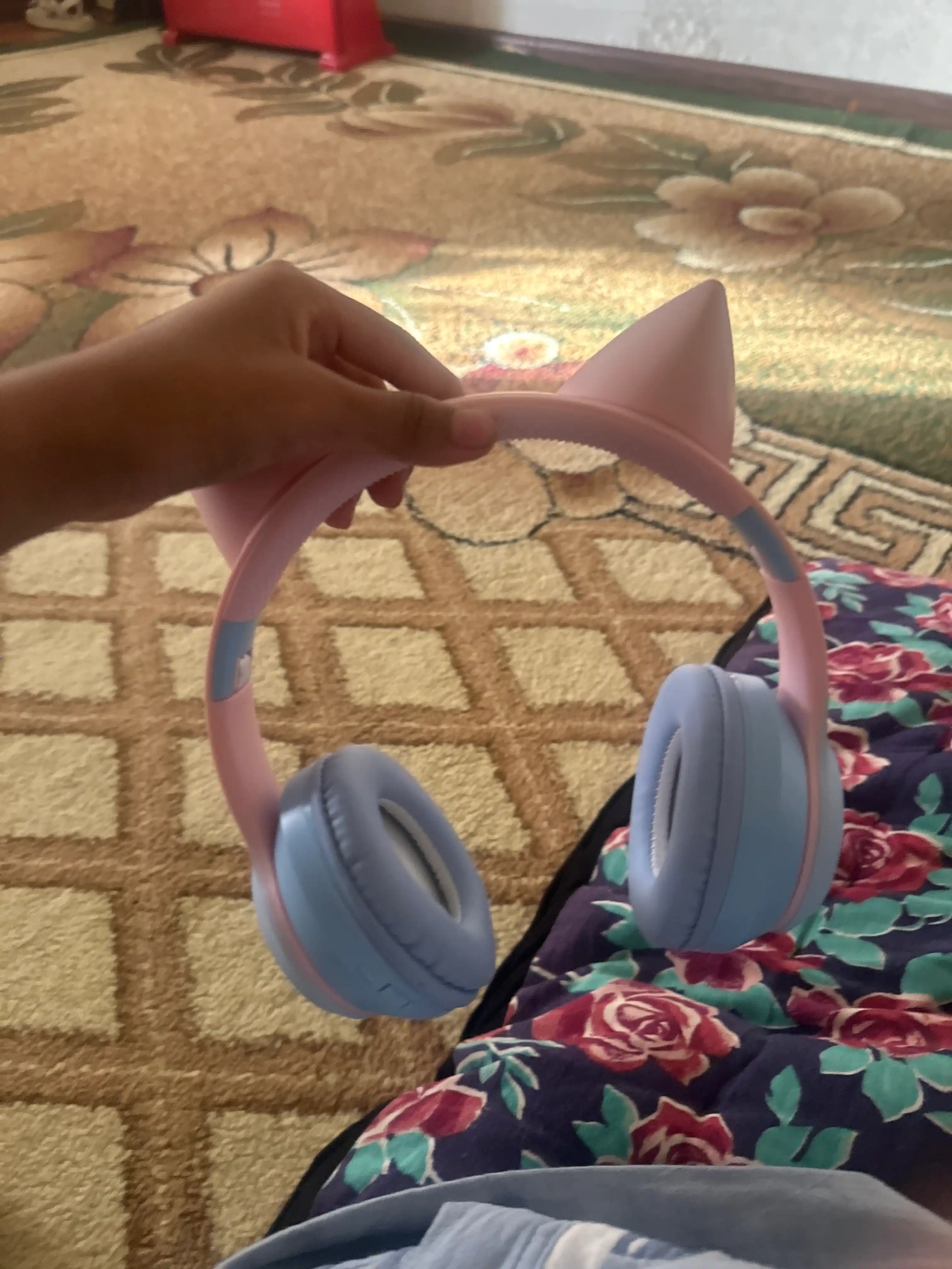 Simsiz quloqchinlar "Cat Ear" Bluetooth 5.1, qizlar va bolalar uchun mikrofonli quloqchin