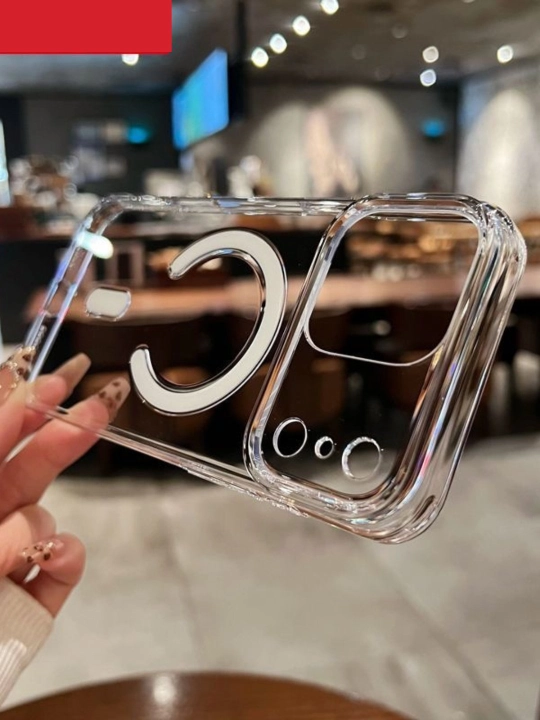 Чехол MagSafe Glass для iPhone, 11, 16 Pro Max, iPhone, чехол, чехол, чехол, 17 Air - 