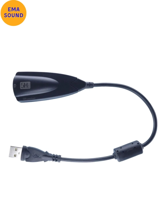 Usb Sound Ovoz Tashqi Kartasi 5h Ovoz Yozish Va Eshittirish Uchun