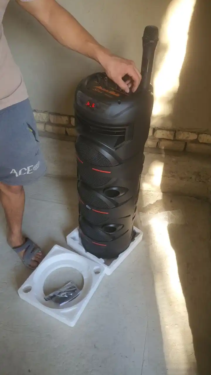 Караоке колонка Sing-e ZQS-8221, ZQS-8301, ZQS-8302, ZQS-8220S, Bluetooth, RGB, с микрофоном и пультом 