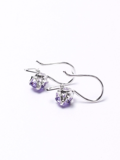 Серебряные серьги для девочек, Sumayya Silver — 333259-333259_1764000336013-СИНИЙ