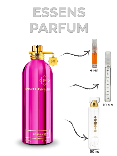 ESSENS w158, парфюм для женщин и девушек, в стилистике Montale Rose Musk