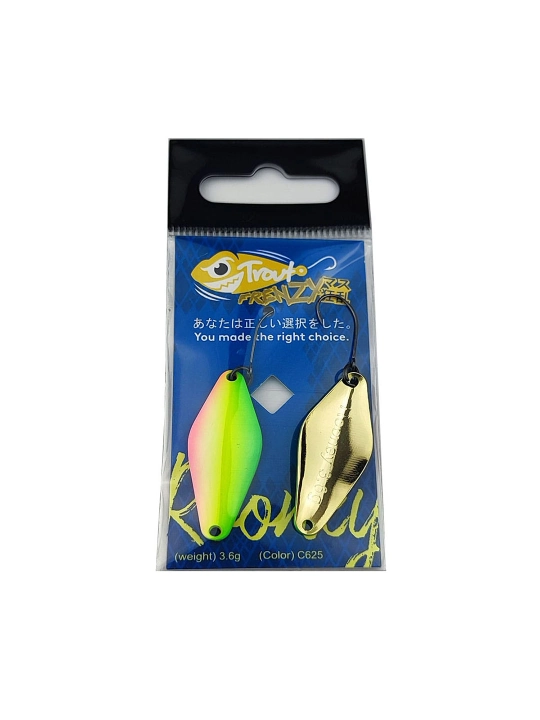 Forel qarmoqchasimon jalbasi Trout Frenzy Rooney 3.6gr# Rang C625 - 