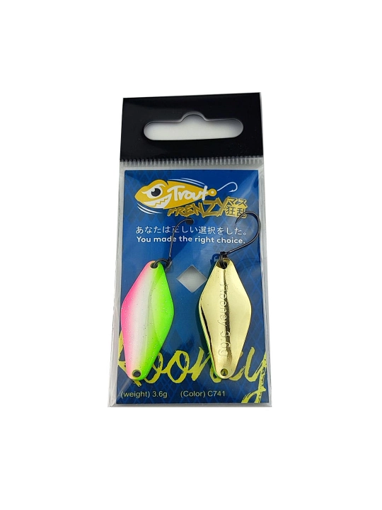 Forel qarmoqchasimon jalbasi Trout Frenzy Rooney 3.6gr# Rang C741 - 