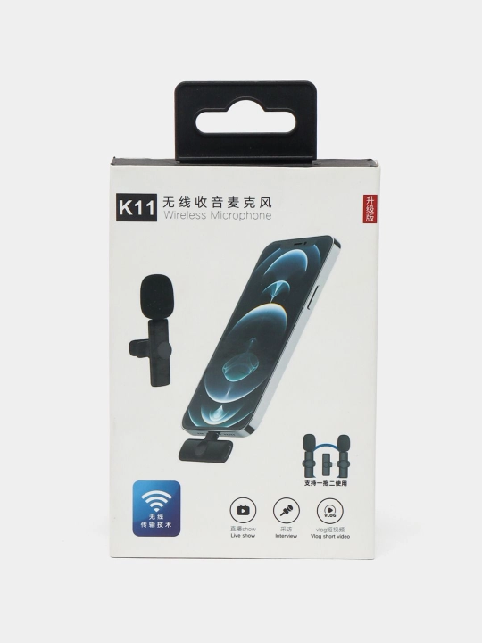Simsiz petlichka mikrofon telefon uchun, iPhone va Android uchun, AAA