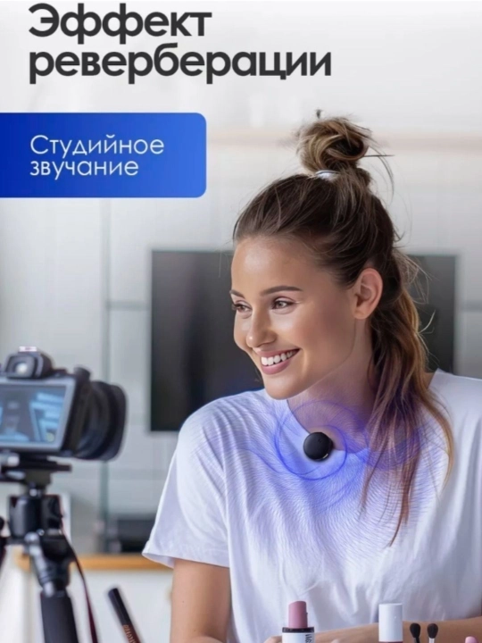 Simsiz petlichka mikrofon telefon uchun, iPhone va Android uchun, AAA