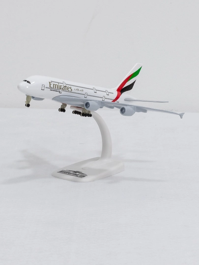 Airbus A380 samolyoti modeli, Emirates, 20 sm, Shassi, Metall+plastik - 
