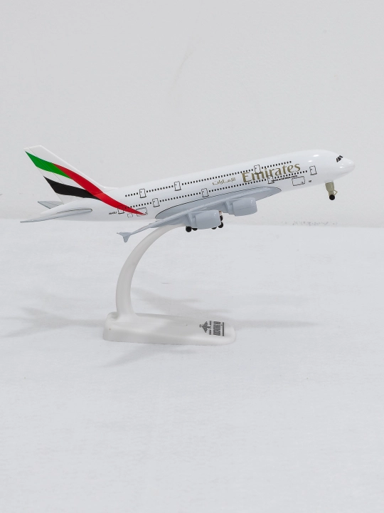 Модель самолёта Airbus A380, Emirates, 20 см, Шасси, Металл+пластик