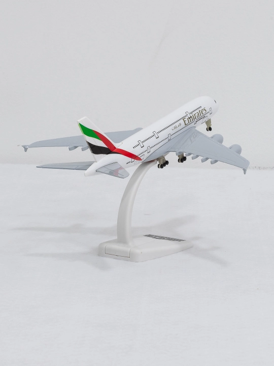 Модель самолёта Airbus A380, Emirates, 20 см, Шасси, Металл+пластик