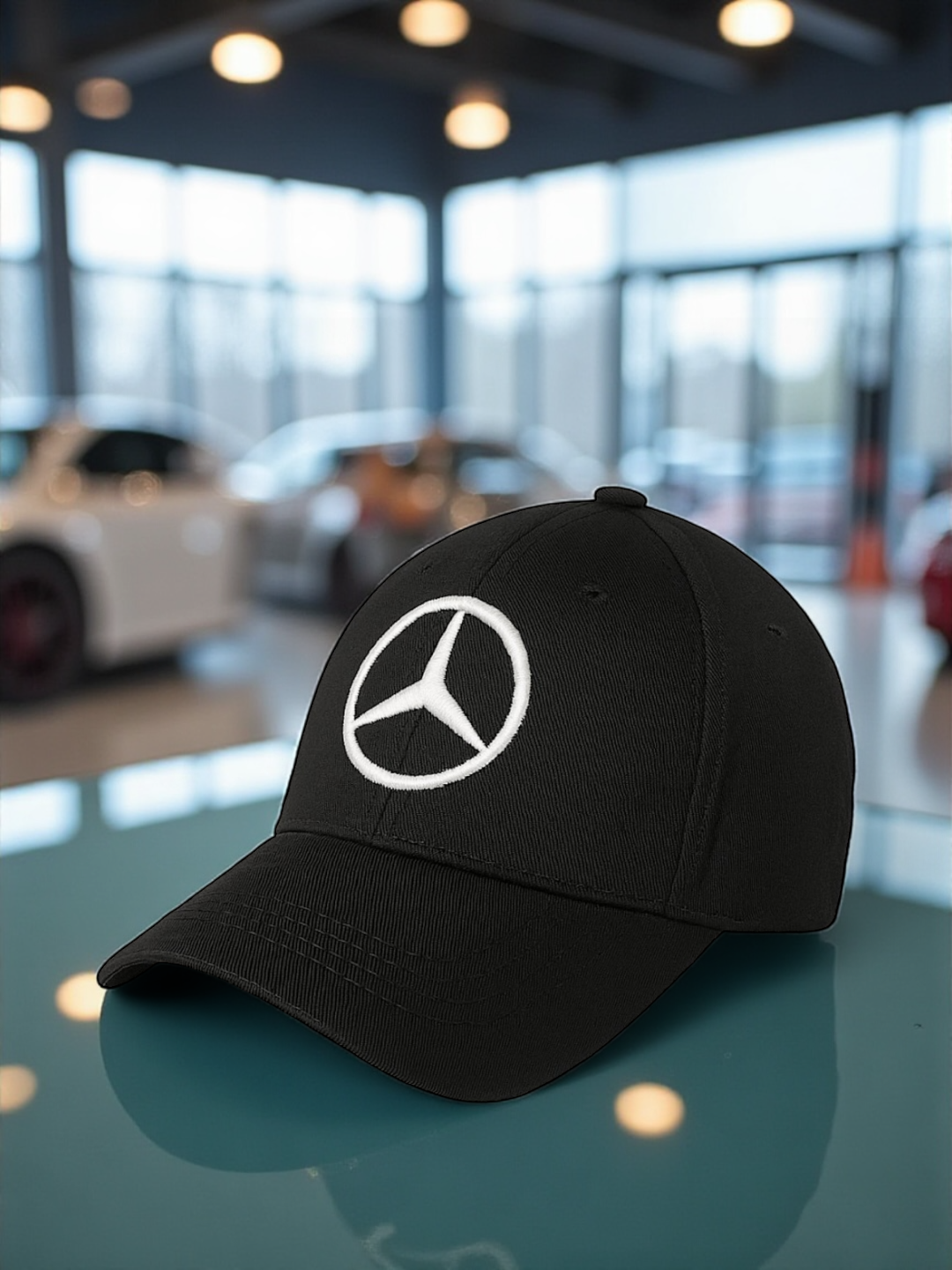 Кепка с логотипом MercedesBenz  спортивный, повседневный стиль универсальный головной убор