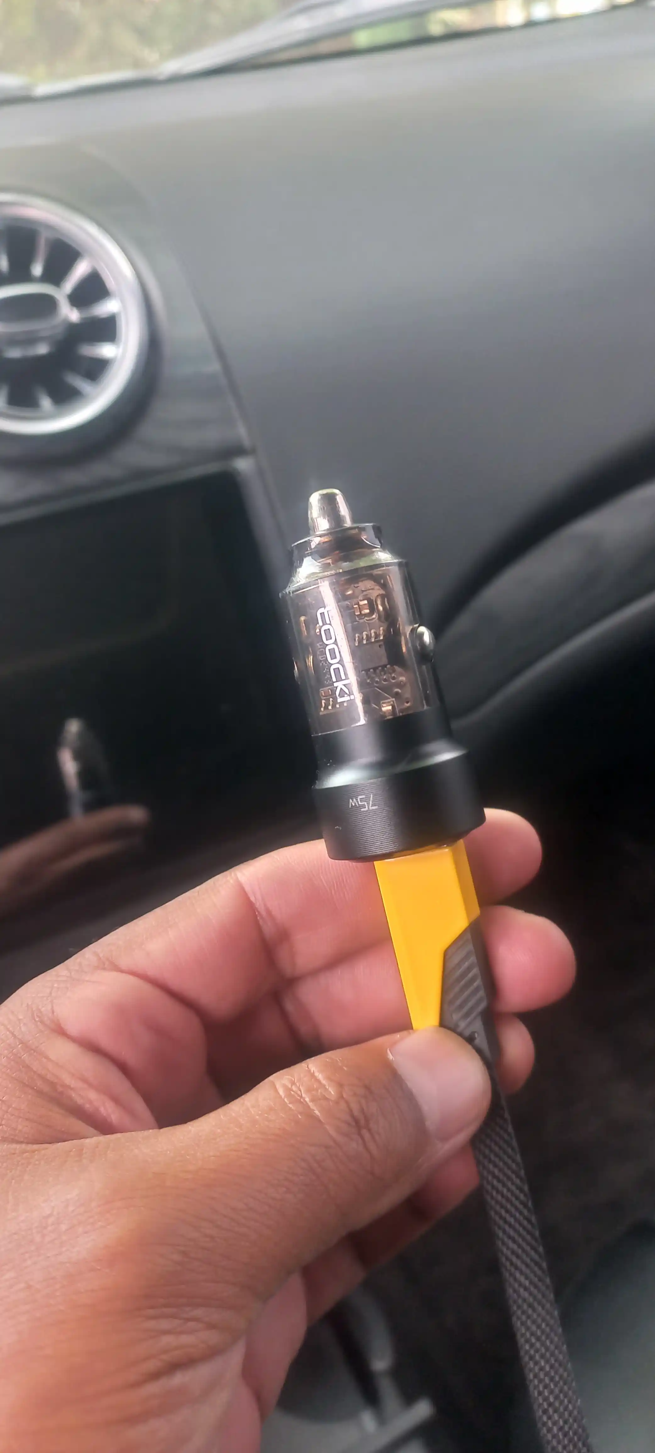 Toocki avtomobil zaryadlovchi, USB Type-C/A, tez zaryadlash