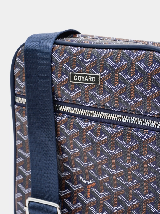 Мужская сумка через плечо (кросс-боди) в премиальном стиле Goyard