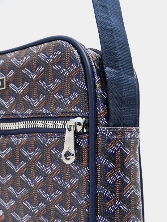 Мужская сумка через плечо (кросс-боди) в премиальном стиле Goyard