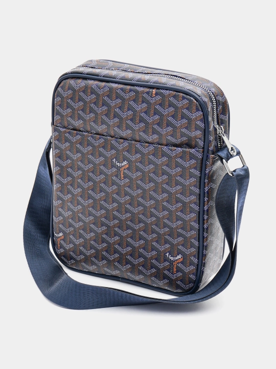 Мужская сумка через плечо (кросс-боди) в премиальном стиле Goyard