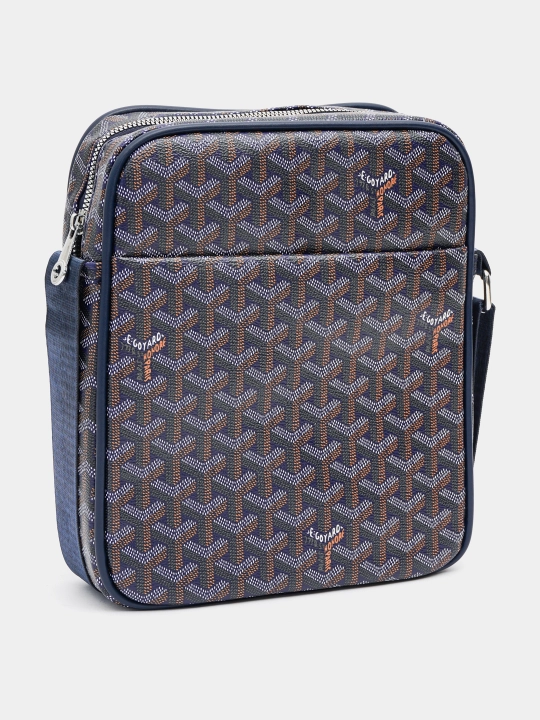 Мужская сумка через плечо (кросс-боди) в премиальном стиле Goyard